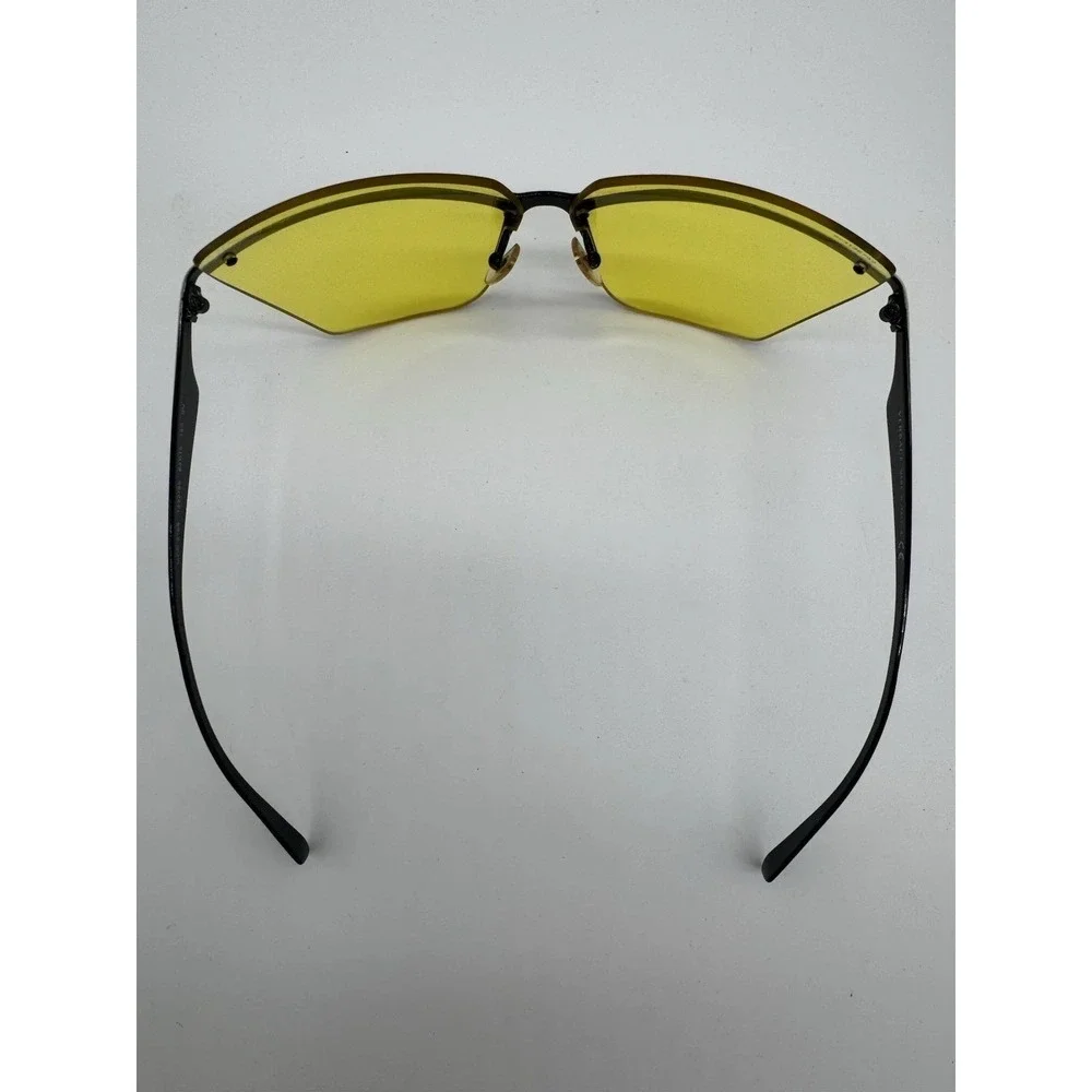 Versace VE2188 142285 Sunglasses - Black Shield‎ Frame - Yellow Mirror Lenses